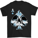 Ace of Spades Skull Mens T-Shirt 100% Cotton Black