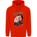 Aces Garage Hotrod Hot Rod Dragster Car Childrens Kids Hoodie Bright Red