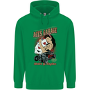Aces Garage Hotrod Hot Rod Dragster Car Childrens Kids Hoodie Irish Green