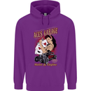Aces Garage Hotrod Hot Rod Dragster Car Childrens Kids Hoodie Purple