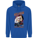 Aces Garage Hotrod Hot Rod Dragster Car Childrens Kids Hoodie Royal Blue