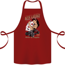 Aces Garage Hotrod Hot Rod Dragster Car Cotton Apron 100% Organic Maroon