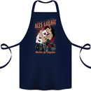Aces Garage Hotrod Hot Rod Dragster Car Cotton Apron 100% Organic Navy Blue