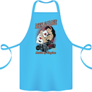Aces Garage Hotrod Hot Rod Dragster Car Cotton Apron 100% Organic Turquoise