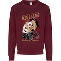 Aces Garage Hotrod Hot Rod Dragster Car Kids Sweatshirt Jumper Maroon