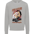 Aces Garage Hotrod Hot Rod Dragster Car Kids Sweatshirt Jumper Sports Grey