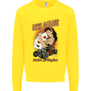 Aces Garage Hotrod Hot Rod Dragster Car Kids Sweatshirt Jumper Yellow