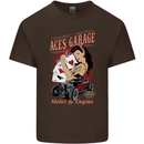 Aces Garage Hotrod Hot Rod Dragster Car Kids T-Shirt Childrens Chocolate