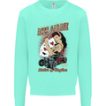 Aces Garage Hotrod Hot Rod Dragster Car Mens Sweatshirt Jumper Peppermint
