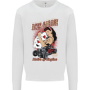 Aces Garage Hotrod Hot Rod Dragster Car Mens Sweatshirt Jumper White