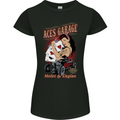 Aces Garage Hotrod Hot Rod Dragster Car Womens Petite Cut T-Shirt Black