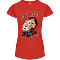 Aces Garage Hotrod Hot Rod Dragster Car Womens Petite Cut T-Shirt Red