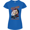 Aces Garage Hotrod Hot Rod Dragster Car Womens Petite Cut T-Shirt Royal Blue