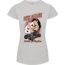 Aces Garage Hotrod Hot Rod Dragster Car Womens Petite Cut T-Shirt Sports Grey