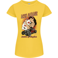 Aces Garage Hotrod Hot Rod Dragster Car Womens Petite Cut T-Shirt Yellow