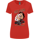 Aces Garage Hotrod Hot Rod Dragster Car Womens Wider Cut T-Shirt Red