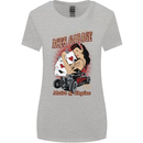 Aces Garage Hotrod Hot Rod Dragster Car Womens Wider Cut T-Shirt Sports Grey