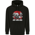 Acid Christmas Skulls Childrens Kids Hoodie Black