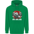 Acid Christmas Skulls Childrens Kids Hoodie Irish Green