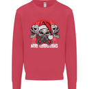 Acid Christmas Skulls Kids Sweatshirt Jumper Heliconia