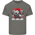 Acid Christmas Skulls Kids T-Shirt Childrens Charcoal