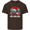 Acid Christmas Skulls Kids T-Shirt Childrens Chocolate