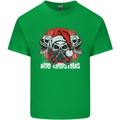 Acid Christmas Skulls Kids T-Shirt Childrens Irish Green
