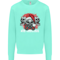Acid Christmas Skulls Mens Sweatshirt Jumper Peppermint
