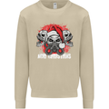 Acid Christmas Skulls Mens Sweatshirt Jumper Sand