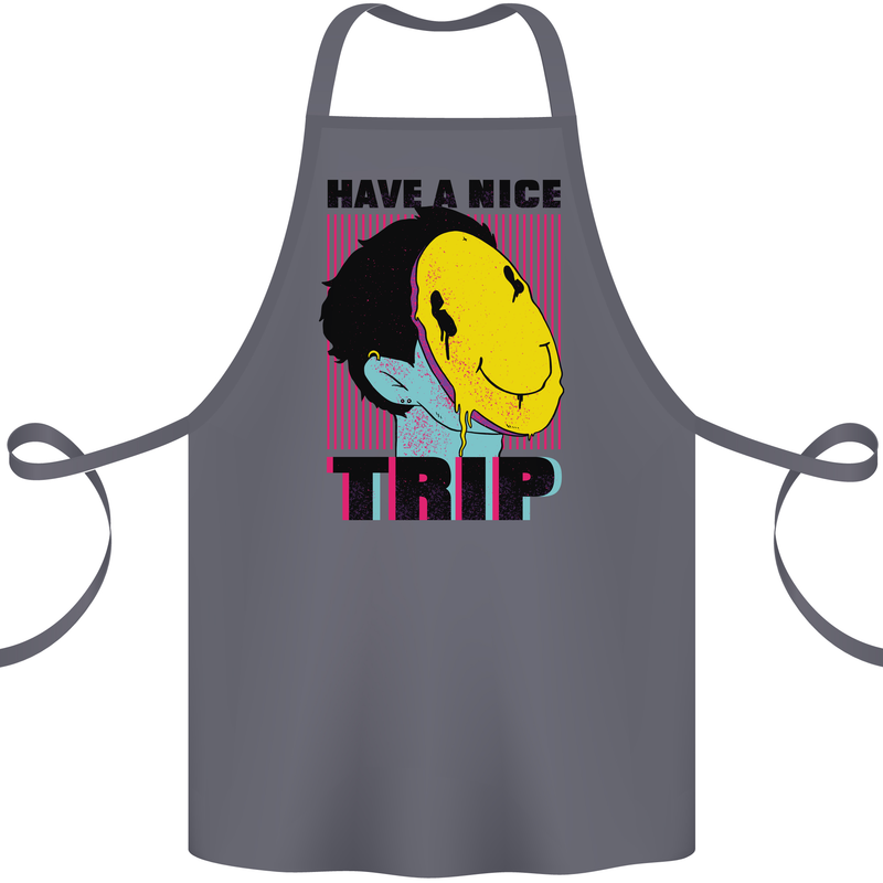 Acid Have a Nice Trip Drugs LSD Trippy Cotton Apron 100% Organic Steel