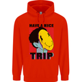 Acid Have a Nice Trip Drugs LSD Trippy Mens 80% Cotton Hoodie Bright Red