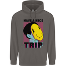 Acid Have a Nice Trip Drugs LSD Trippy Mens 80% Cotton Hoodie Charcoal