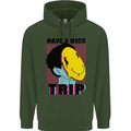 Acid Have a Nice Trip Drugs LSD Trippy Mens 80% Cotton Hoodie Forest Green