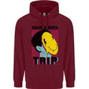 Acid Have a Nice Trip Drugs LSD Trippy Mens 80% Cotton Hoodie Maroon