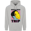 Acid Have a Nice Trip Drugs LSD Trippy Mens 80% Cotton Hoodie Sports Grey