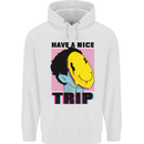 Acid Have a Nice Trip Drugs LSD Trippy Mens 80% Cotton Hoodie White