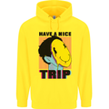 Acid Have a Nice Trip Drugs LSD Trippy Mens 80% Cotton Hoodie Yellow
