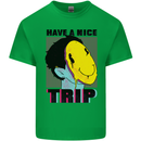 Acid Have a Nice Trip Drugs LSD Trippy Mens Cotton T-Shirt Tee Top Irish Green