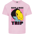 Acid Have a Nice Trip Drugs LSD Trippy Mens Cotton T-Shirt Tee Top Light Pink