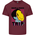 Acid Have a Nice Trip Drugs LSD Trippy Mens Cotton T-Shirt Tee Top Maroon