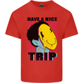 Acid Have a Nice Trip Drugs LSD Trippy Mens Cotton T-Shirt Tee Top Red