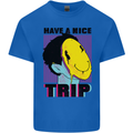 Acid Have a Nice Trip Drugs LSD Trippy Mens Cotton T-Shirt Tee Top Royal Blue