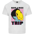 Acid Have a Nice Trip Drugs LSD Trippy Mens Cotton T-Shirt Tee Top White