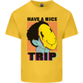 Acid Have a Nice Trip Drugs LSD Trippy Mens Cotton T-Shirt Tee Top Yellow