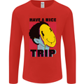 Acid Have a Nice Trip Drugs LSD Trippy Mens Long Sleeve T-Shirt Red