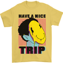 Acid Have a Nice Trip Drugs LSD Trippy Mens T-Shirt Cotton Gildan Yellow