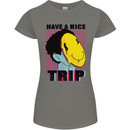 Acid Have a Nice Trip Drugs LSD Trippy Womens Petite Cut T-Shirt Charcoal