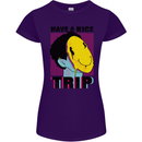 Acid Have a Nice Trip Drugs LSD Trippy Womens Petite Cut T-Shirt Purple