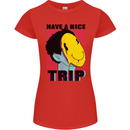 Acid Have a Nice Trip Drugs LSD Trippy Womens Petite Cut T-Shirt Red