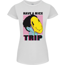 Acid Have a Nice Trip Drugs LSD Trippy Womens Petite Cut T-Shirt White